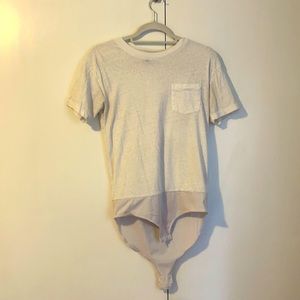 Jcrew white tshirt bodysuit